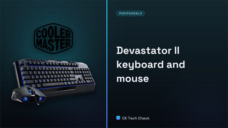 Devastator II Keyboard and Mouse combo by Cooler Master Review