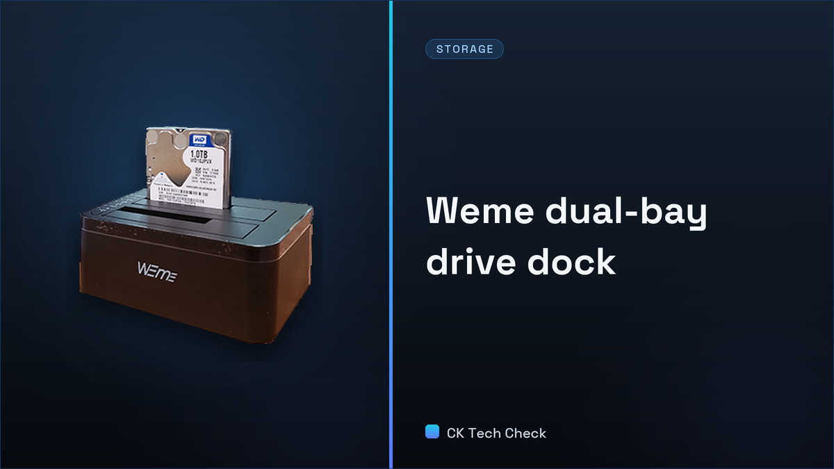 Weme Dual Bay Docking Station and Cloning Showcase - CK Tech Check