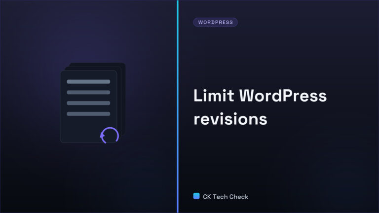 Limit WordPress Revisions without a Plugin