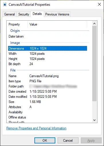 Limitations of the file size in Canvas