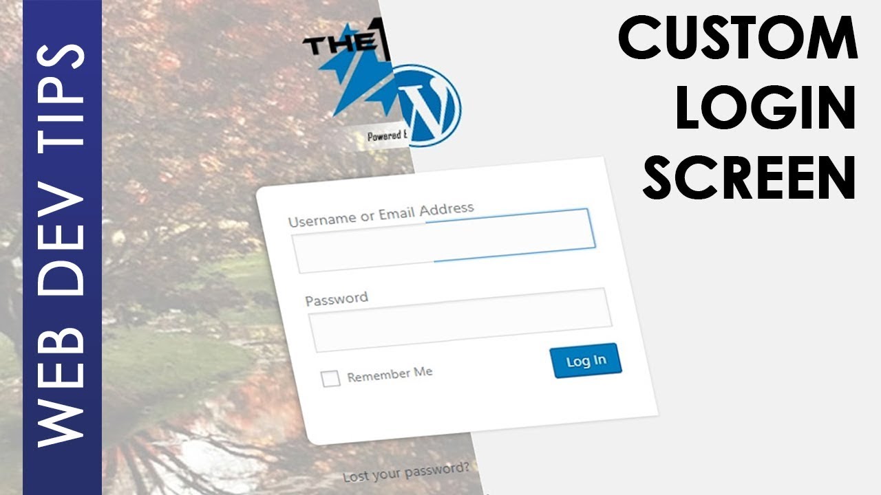 Customize the WordPress login screen video thumbnail