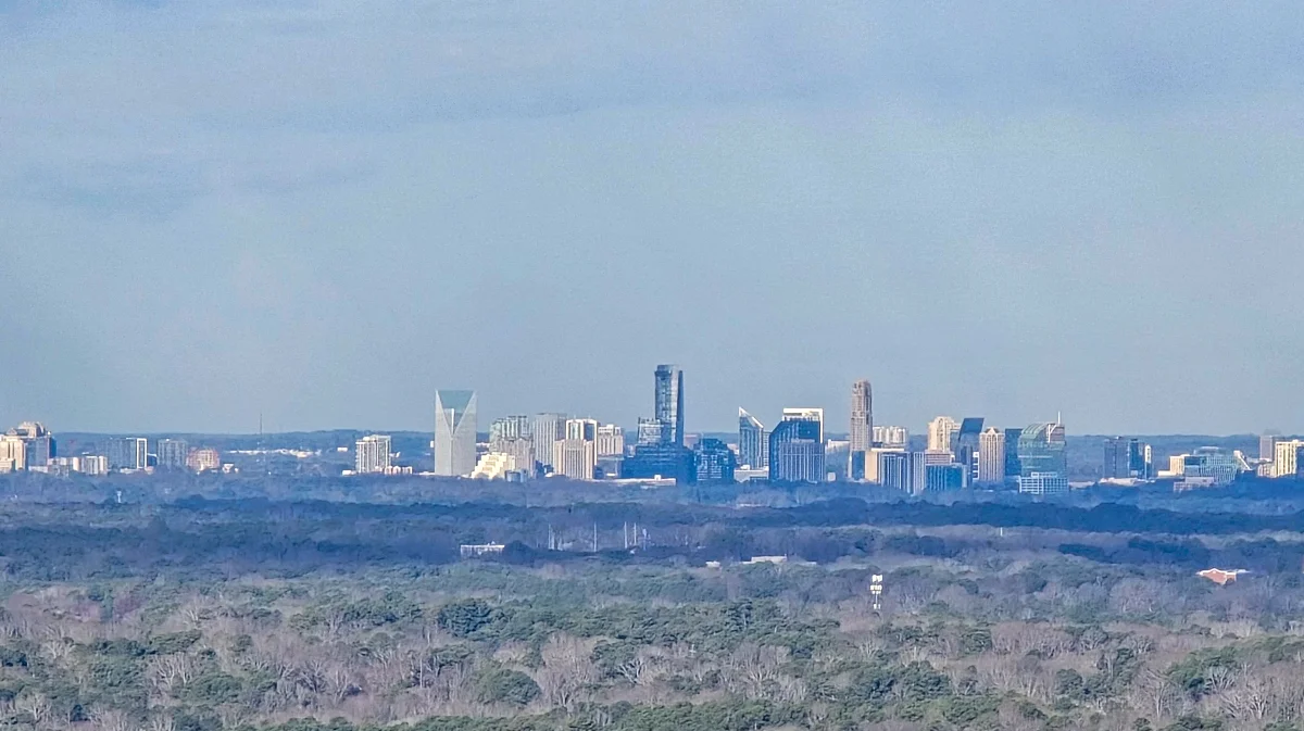 Samsung S24 Ultra at 10x optical zoom on the Atlanta skyline