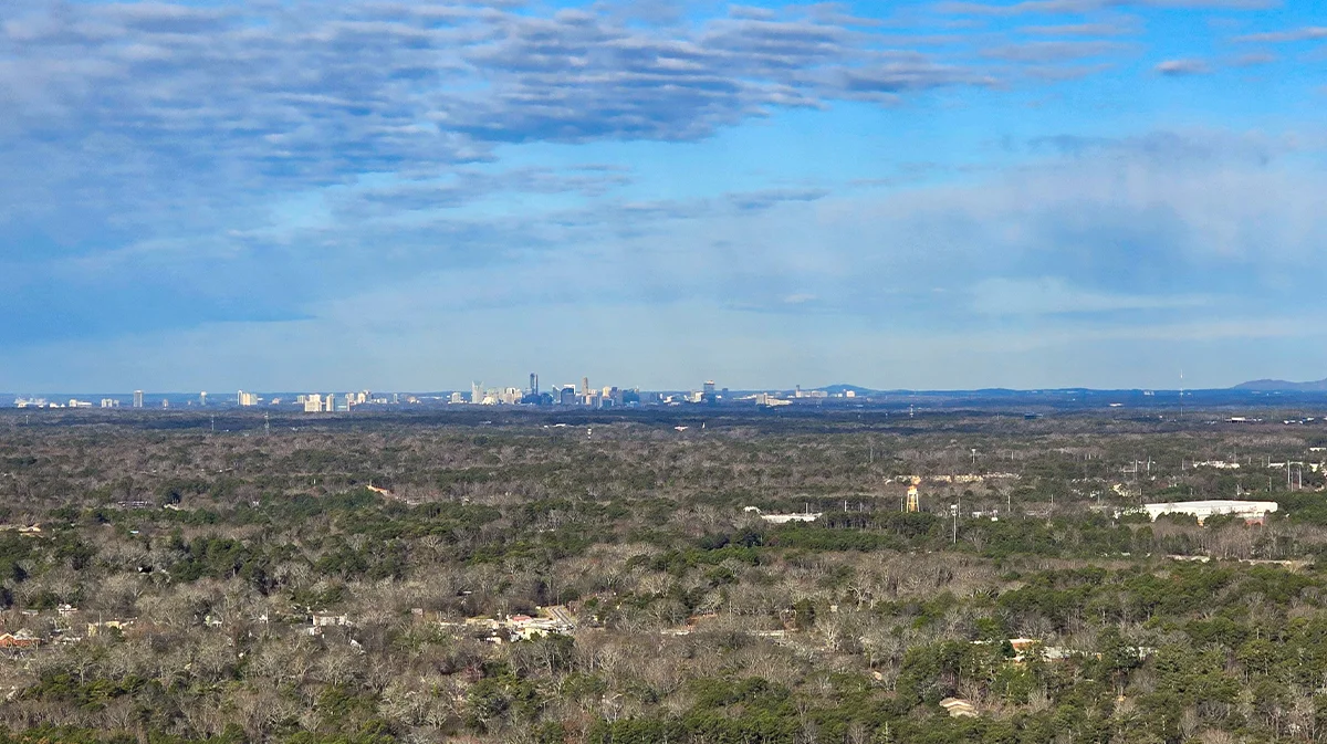 Samsung S24 Ultra at 1x zoom looking toward the distant Atlanta skyline