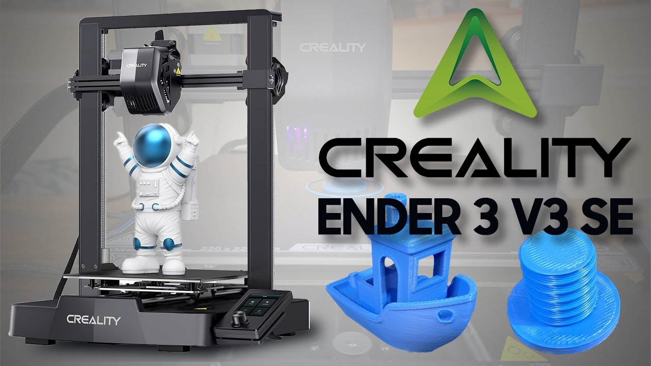 Creality Ender 3 V3 SE setup and first print video thumbnail