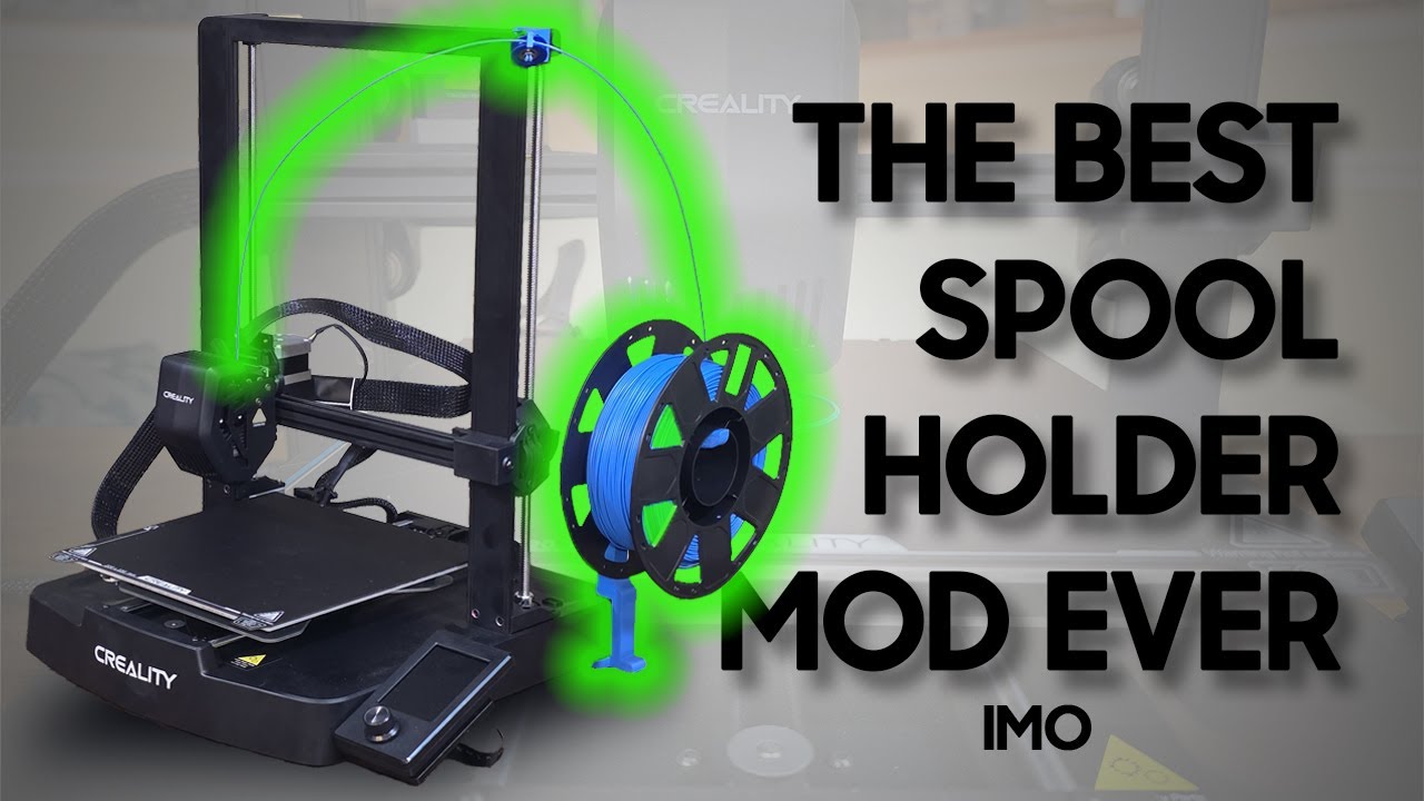Side mount spool holder installed on the Ender 3 V3 SE with no more wobble