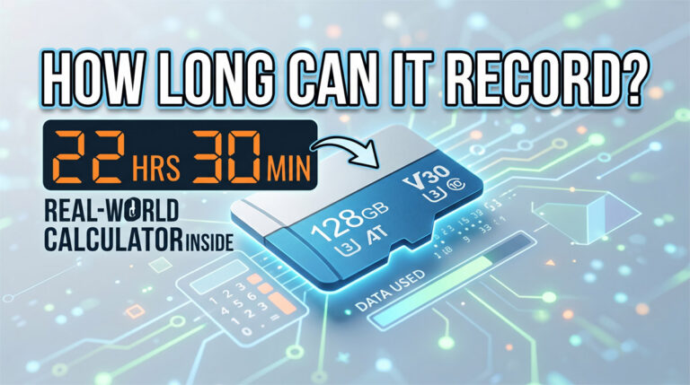 Dash Cam Storage Calculator: How Long Does an SD Card Record?