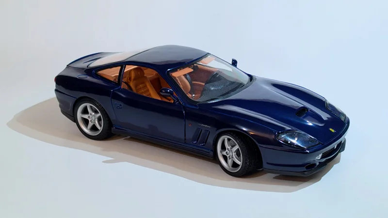The model car lit by the FL10, warmer with real depth and mood