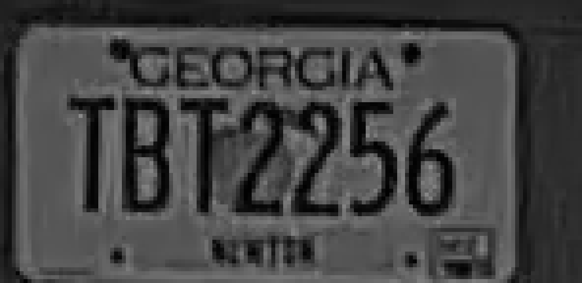Licence plate filling 148 pixels of the A229 Plus frame, fully legible