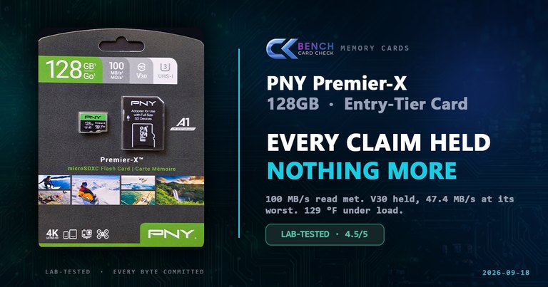 PNY Premier-X 128GB Review: An Honest Card at the Entry Price