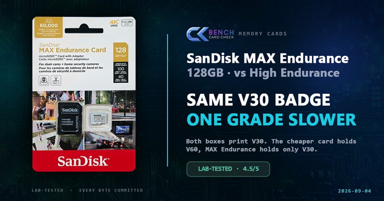 SanDisk MAX Endurance 128GB Review: The Cheaper Card Is Faster